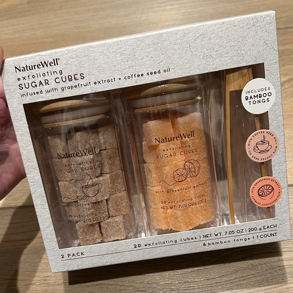 NatureWell Exfoliating Sugar Cubes Set